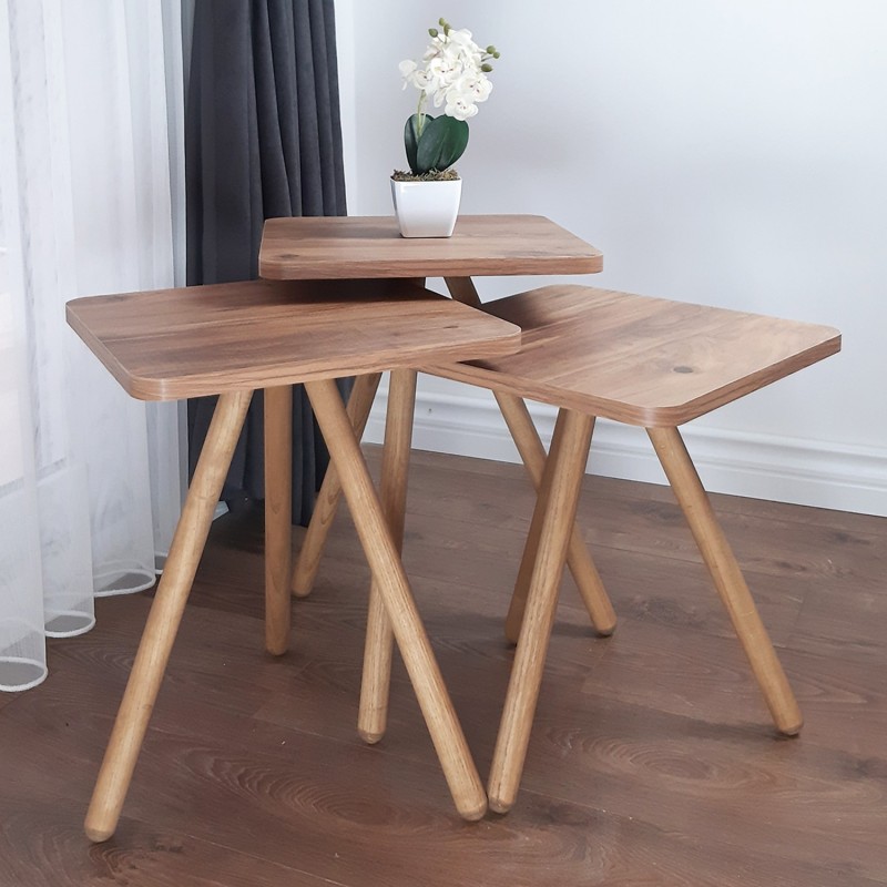 12902_0-800x800 Σετ τραπεζιών σαλονιού Bella Atlantic Pine χρώμα 34x49x34cm ed12902 - Image 1