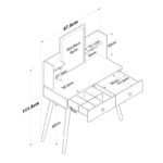 Τουλέτα Fog άσπρο μελαμίνη 97 8x40x111 8εκ ed12905 - Image 2