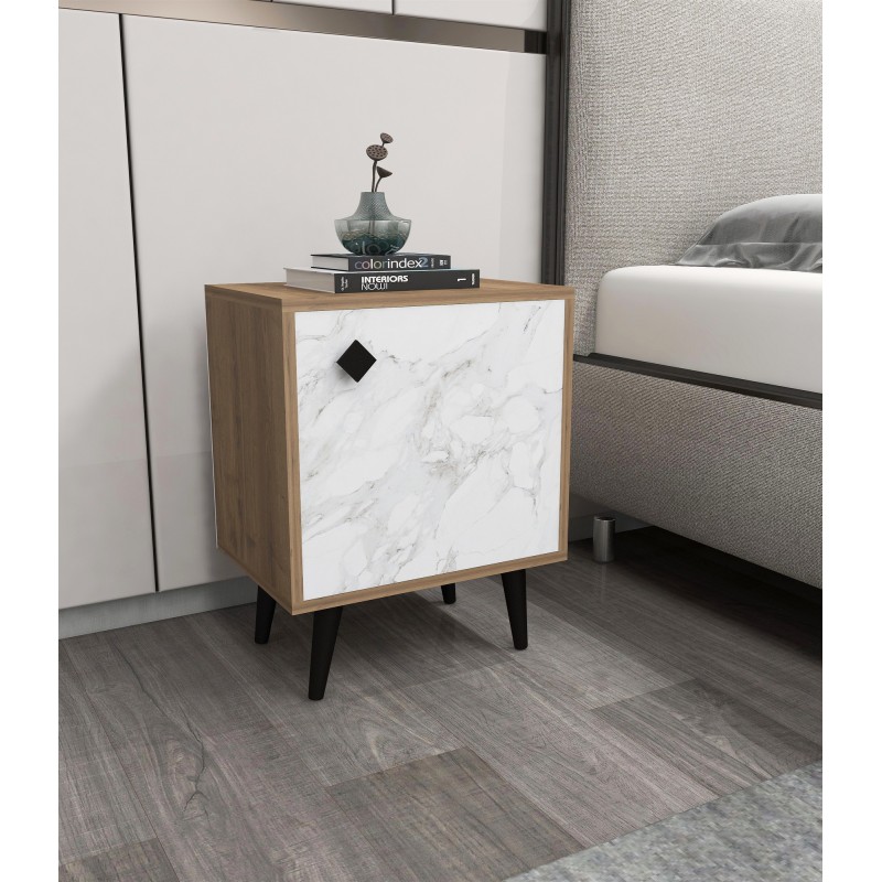 12944_0-800x800 Κομοδίνο Inizio Hitit μελαμίνη 45x35x65cm ed12944 - Image 1