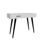 Τουαλέτα μακιγιάζ Rouge άσπρο χρ΄ωμα μελαμίνη 90x45x80cm ed12945 - Image 3