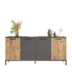 Μπουφέ Chio 160x40x71 8cm μελαμίνη ed12948 - Image 3