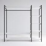 Ντουλάπα Trend άσπρο μελαμίνη 180x40x180εκ ed1299 - Image 3