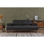 Καναπές διθέσιος Mustang ανθρακί χρώμα 199x99x83cm ed1301