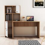 Γραφείο Vorrei plus oak λευκό χρώμα μελαμίνη 156 8x51 5x146 8cm ed13059 - Image 5