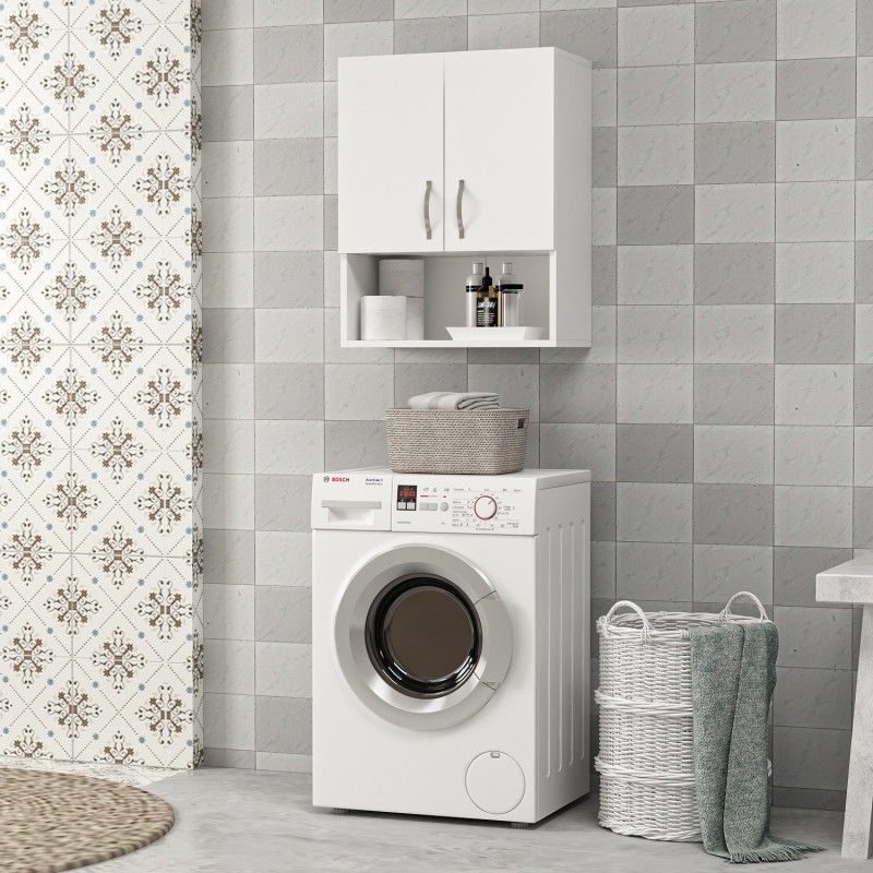 13068_0-800x800 Ντουλάπι μπάνιου Voda άσπρη μελαμίνη 60x31x75cm ed13068 - Image 1