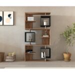 Βιβλιοθήκη Icardi Atlantic Pine ανθρακί μελαμίνη 90x24 6x171 9εκ ed13074