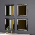 Καθρέπτης Loza σετ 4 τεμάχια ασήμι 40x3x40εκ ed13086 - Image 5