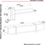 Σετ επίπλων σαλονιού Verona 103 8x60x37 8cm μελαμίνη ed13089 - Image 2