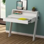 Γραφείο Frosinone λευκό χρώμα μελαμίνη 94x50x91cm ed1309 - Image 4