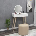 Τουαλέτα κρεβατοκάμαρας Siena άσπρη μελαμίνη 129 2x35x72cm ed13139