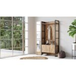 Έπιπλο Εισόδου Mondo Atlantic Pine χρώμα 90x34x180cm ed1315 - Image 5