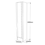 Έπιπλο Εισόδου Mondo Atlantic Pine χρώμα 90x34x180cm ed1315 - Image 2