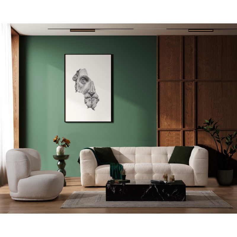 13170_0-800x800 Καναπές τριθέσιος Cady μπεζ 235x100x72cm ed13170 - Image 1