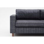 Καναπές τριθέσιος Step ανθρακί 211x83x86cm ed13182 - Image 5