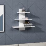 Ράφι τοίχου Ohio άσπρη μελαμίνη 59 6x19 4cm ed13193 - Image 3