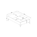 Τραπεζάκι σαλονιού Brezza 121x69 2x28cm μελαμίνη ed131 - Image 2