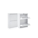 Παπουτσοθήκη Scarpe 50x15x70cm μεταλλικ΄ή άσπρη ed13245