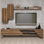 Έπιπλο tv Dolce καρυδί χρώμα μελαμίνη 180x37x40cm ed1324 - Image 4