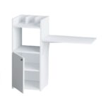 Γραφείο Rita μελαμίνη 114x40x100cm λευκό μαύρο ed13250 - Image 4