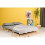 Διθέσιος Καναπές Κρεβάτι Folde Light Grey 120x80x79cm ed13252 - Image 3