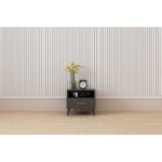 Κομοδίνο Levin ανθρακί μελαμίνη 45x38x47cm ed13253