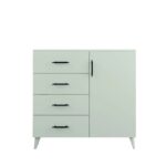 Συρταριέρα Lavinia άσπρο μελαμίνη 90x45x78εκ ed13254 - Image 3