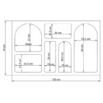 Κονσόλα Liva mdf 120x35x74cm ed13255 - Image 2