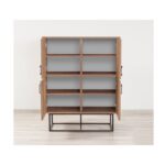 Ντουλάπι Quantum Solo μελαμίνη 93x36x115cm μεταλλικά πόδια ed132 - Image 5