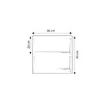 Ραφιέρα κουζίνας Neubran δρυς μελαμίνη 40x20x40εκ ed13308 - Image 2