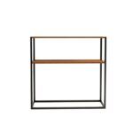 Κονσόλα Molin καρυδί μαύρο μελαμίνη 90x33 5x90εκ ed13311 - Image 3