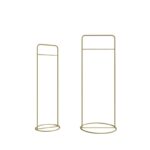 Ντουλάπα Oberhausen χρυσό μεταλλικό 46x34x140εκ ed13317 - Image 3