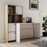 Γραφείο Vorrei plus λευκό oak χρώμα μελαμίνη 156 8x51 5x146 8cm ed13335