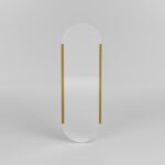 Καθρέφτης Asti χρυσό χρώμα μέταλλο 50x150cm ed13339 - Image 3