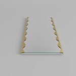 Καθρέφτης Melodi χρυσό μέταλλο 50x140cm ed13340 - Image 4