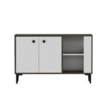 Μπουφέ Deserto καρυδί λευκό 120x35x75cm ed13356 - Image 2