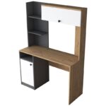 Γραφείο Aula καρυδί χρώμα μελαμίνη 117x46x160cm ed13375 - Image 5