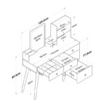 Τουαλέτα Fog άσπρο μελαμίνη 122 2x40x93 8εκ ed13377 - Image 2