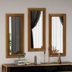 Καθρέπτης Lavia σετ 3 τεμάχια μπρονζέ 30x3x70εκ ed13384 - Image 5