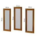 Καθρέπτης Lavia σετ 3 τεμάχια μπρονζέ 30x3x70εκ ed13384 - Image 2