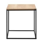 Βοηθητικό τραπέζι Due oak μαύρο 50x50x52cm ed13410 - Image 3