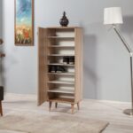 STELLA ΠΑΠΟΥΤΣΟΘΗΚΗ ΛΕΥΚΟ ΜΕΛΑΜΙΝΗ 50x38xH135cm ed134 - Image 5