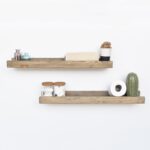 Ραφιέρα τοίχου Avra 60x8x15cm ξύλινη ed1350 - Image 3