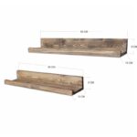 Ραφιέρα τοίχου Avra 60x8x15cm ξύλινη ed1350 - Image 2