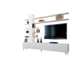 Έπιπλο τηλεόρασης Armonia λευκό 180x31 6x161 5cm ed1353 - Image 3