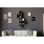 Ραφιέρα Emse δρυς ανθρακί μελαμίνη 53 8x19 6x108εκ ed1365 - Image 5