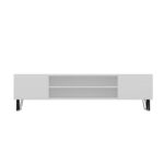 Έπιπλο τηλεόρασης Fioritura λευκό μελαμίνης 160x37 4x47cm ed1369 - Image 4