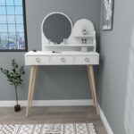 Τουαλέτα κρεβατοκάμαρας Ruges άσπρη μελαμίνη 130 8x35x74cm ed13714 - Image 4