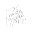 Τουαλέτα κρεβατοκάμαρας Elegans ανθρακί μελαμίνη 133 6x37x93 6cm ed13719 - Image 2