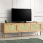 Έπιπλο TV Frosinone oak χρώμα μελαμίνη 180x40x60cm ed1371