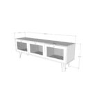 Έπιπλο TV Frosinone oak χρώμα μελαμίνη 180x40x60cm ed1371 - Image 2